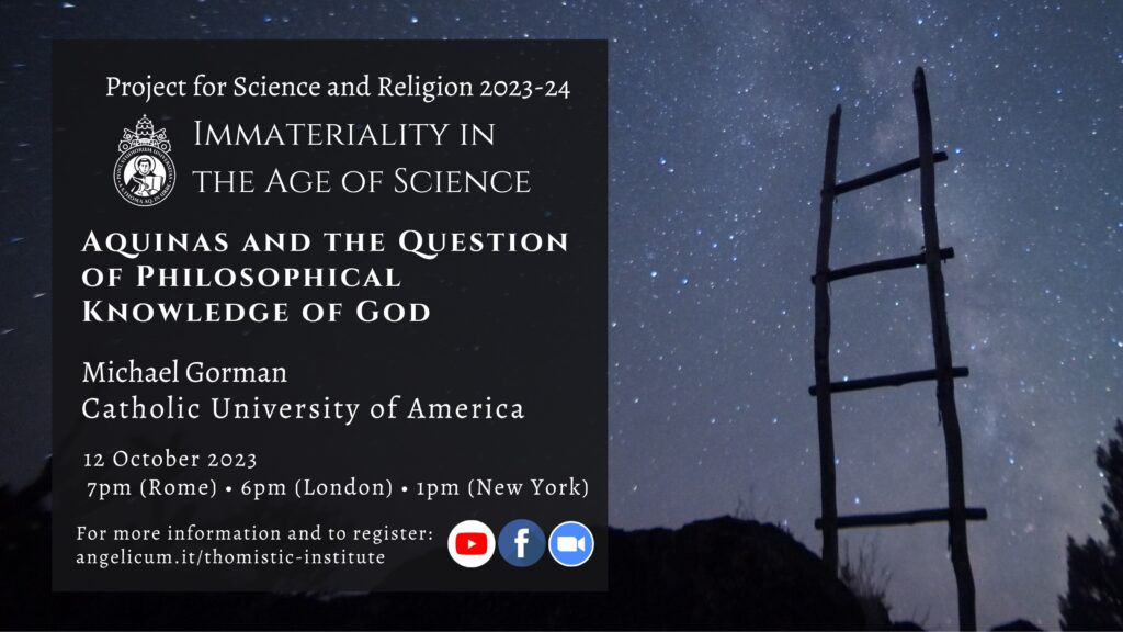 Aquinas and the Philosophical Question of the Existence of God–Michael Gorman