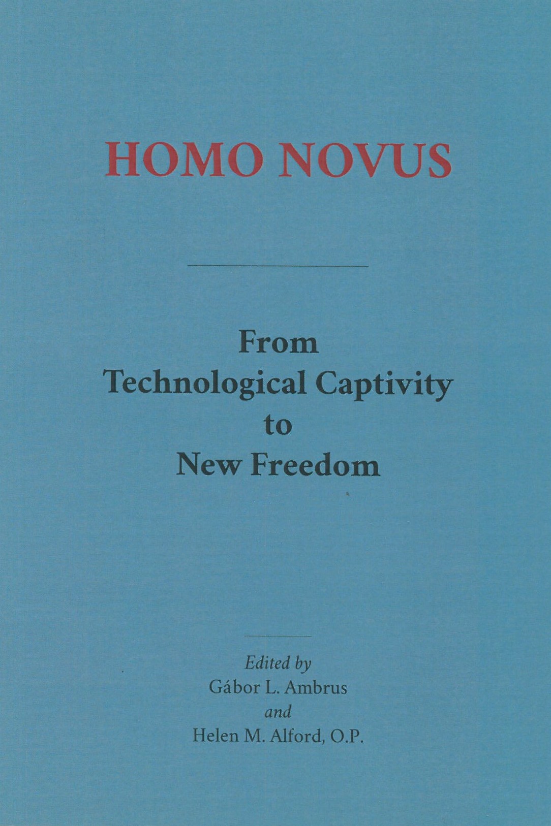 Homo Novus book cover